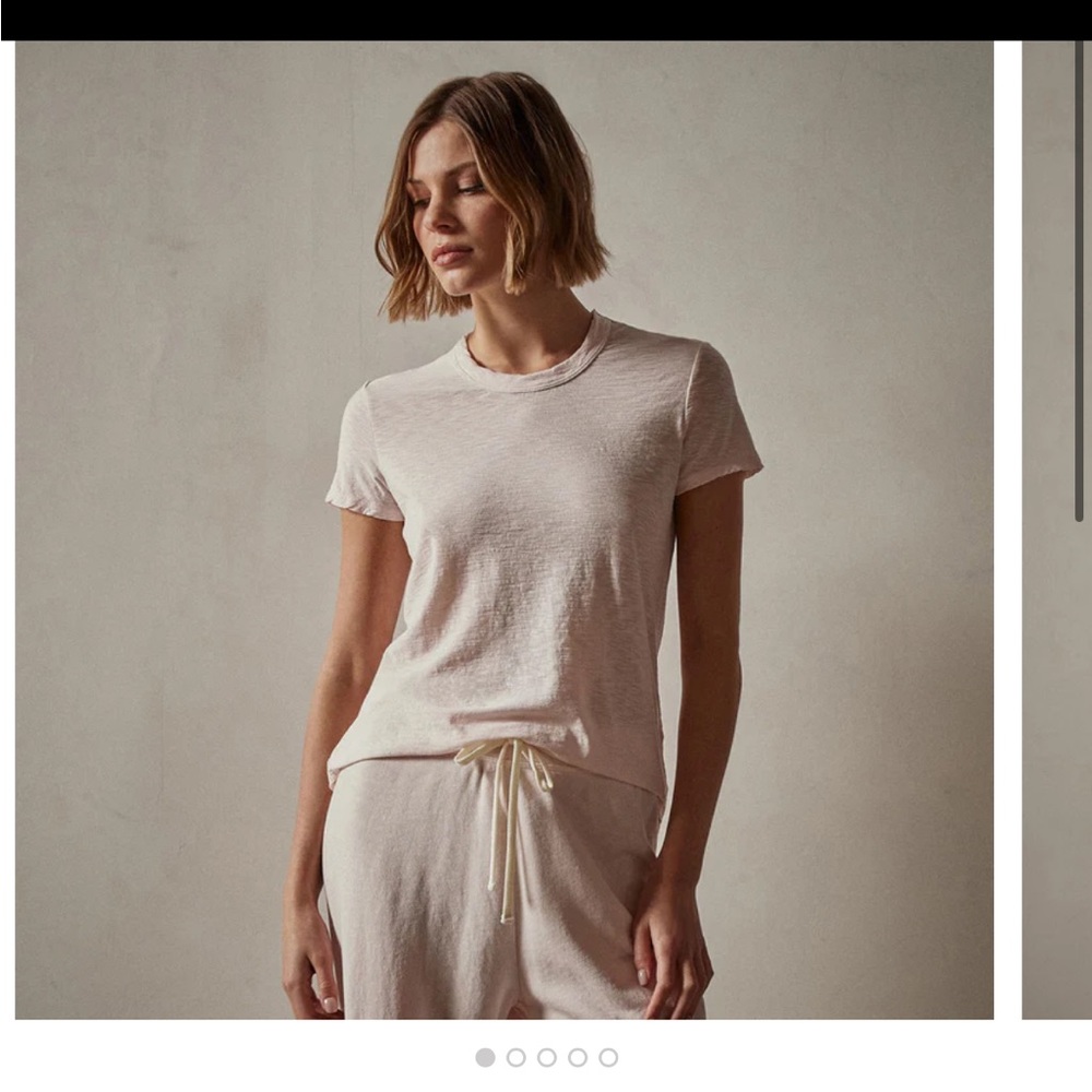 SHEER SLUB CREW NECK TEE